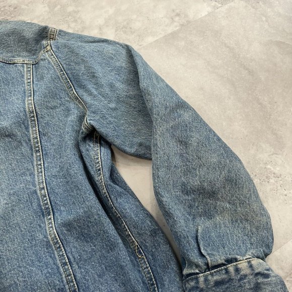 Vintage Guess Georges Marciano‎ Denim Jean Jacket Mens Size Large 80s Big Logo - Picture 7 of 12